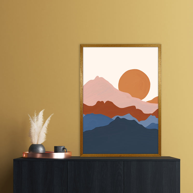 Astract Landscape Art Print by Essentially Nomadic A1 Print Only