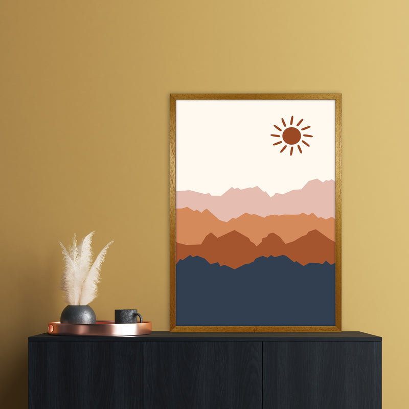 Sun Blue Mountain 02 Art Print by Essentially Nomadic A1 Print Only