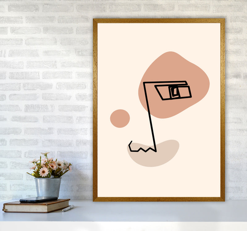 Absract 1 Face Line Art Art Print by Essentially Nomadic A1 Print Only