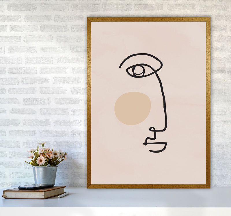 Absract 2 Face Line Art Art Print by Essentially Nomadic A1 Print Only