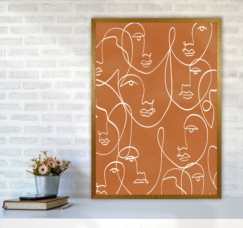 Face Line Art Art Print by Essentially Nomadic A1 Print Only