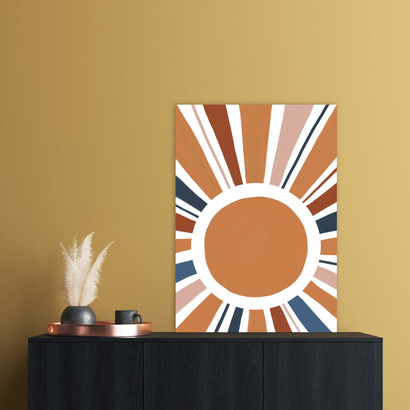Abstract Sun Rays Art Print by Essentially Nomadic A1 Black Frame