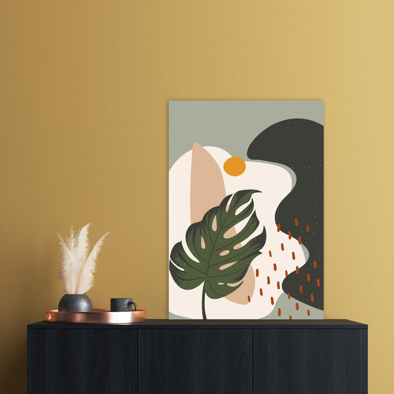 Botanical Abstract Art Print by Essentially Nomadic A1 Black Frame