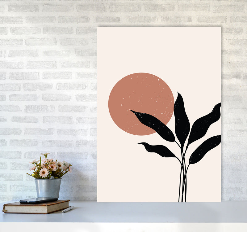 Abstract Leaf Sun Art Print by Essentially Nomadic A1 Black Frame