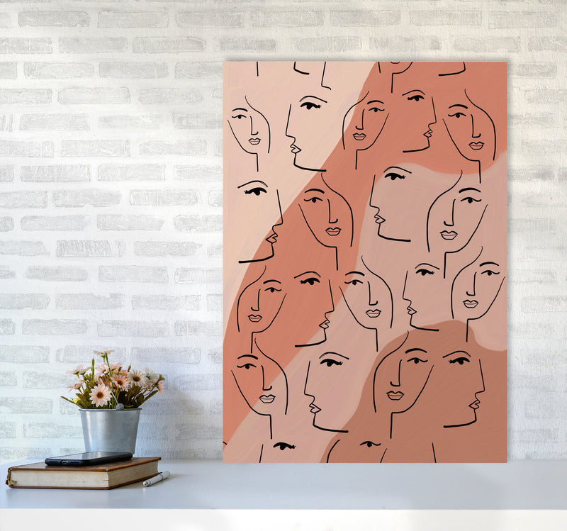 Faces Art Print by Essentially Nomadic A1 Black Frame