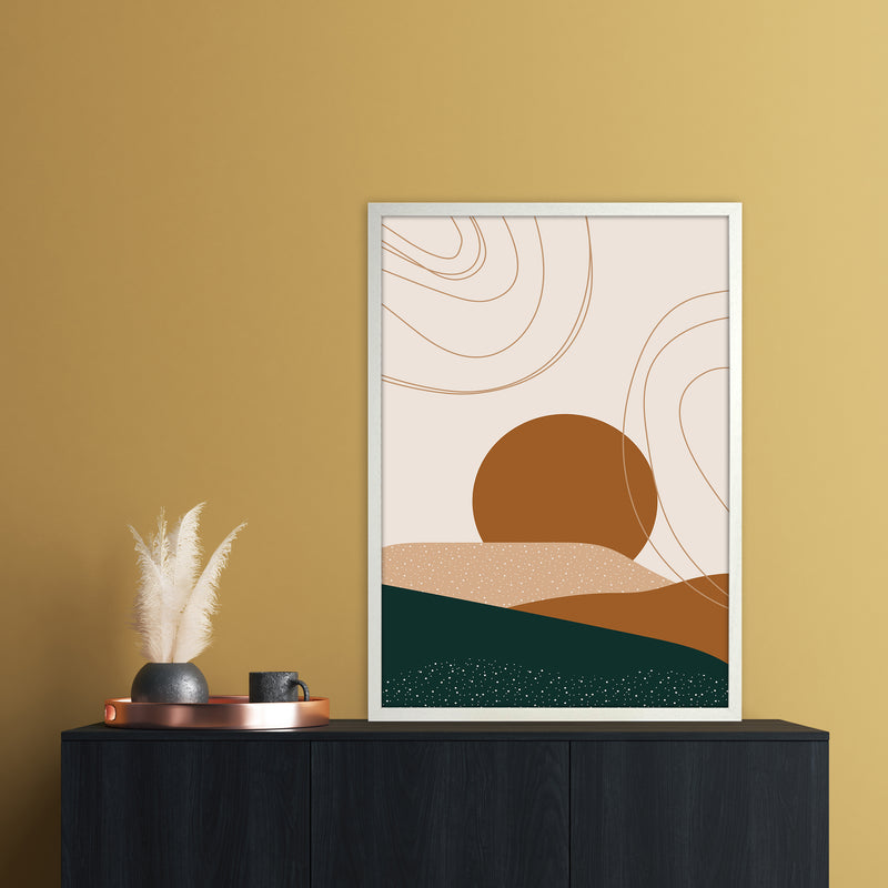 Abstract Landscape 2x3 Ratio Art Print by Essentially Nomadic A1 Oak Frame