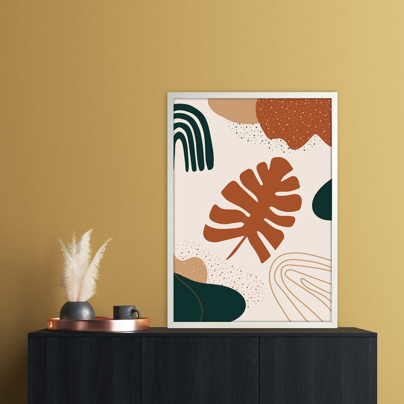 Autumn Abstract 01 Art Print by Essentially Nomadic A1 Oak Frame