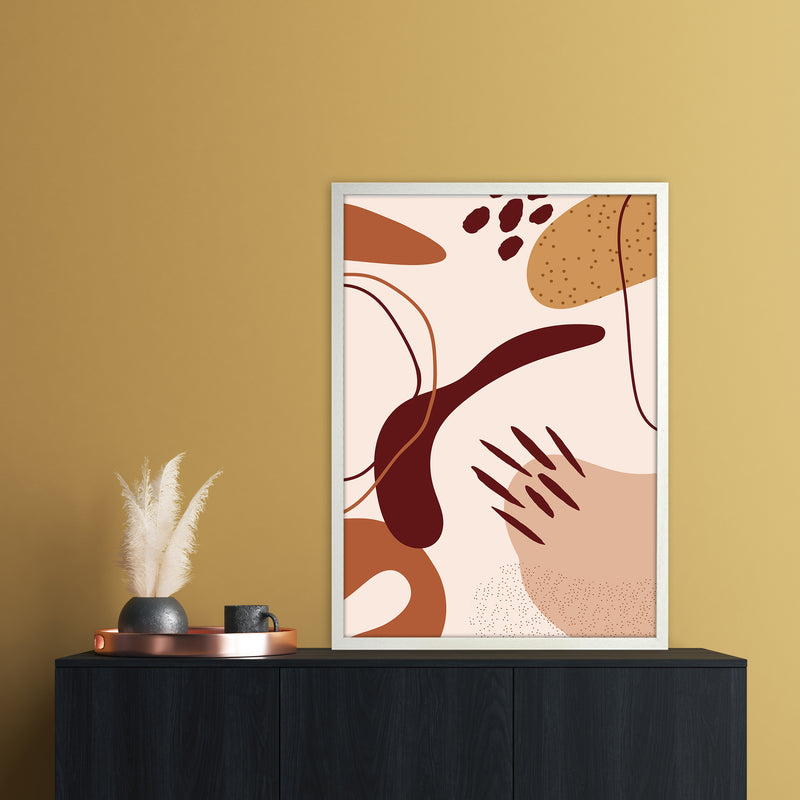Abstract Shapes 2 Art Print by Essentially Nomadic A1 Oak Frame