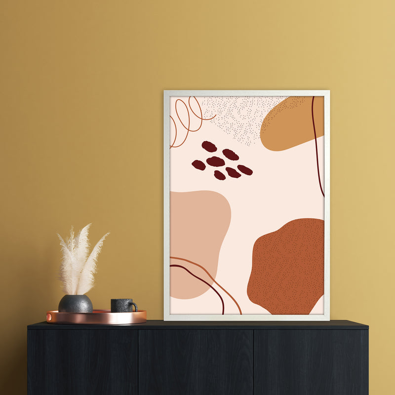 Abstract Shapes Art Print by Essentially Nomadic A1 Oak Frame