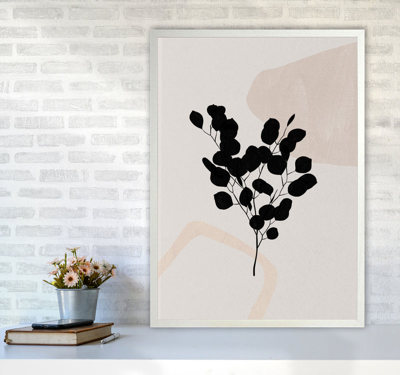 Abstract Eucalyptus Leaf Art Print by Essentially Nomadic A1 Oak Frame
