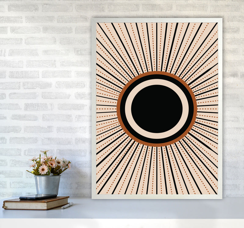 Boho Sun 1 Art Print by Essentially Nomadic A1 Oak Frame
