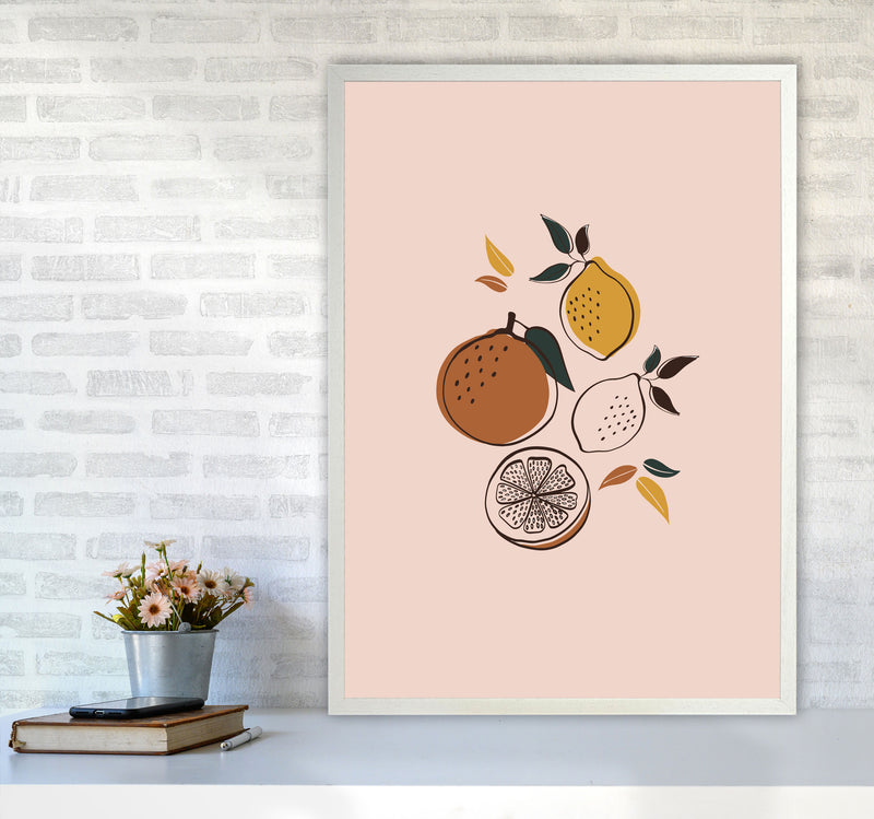Citrus Art Print by Essentially Nomadic A1 Oak Frame