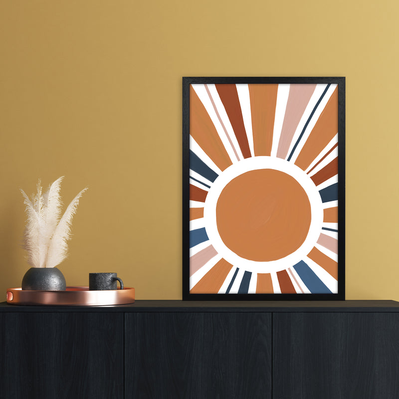 Abstract Sun Rays Art Print by Essentially Nomadic A2 White Frame