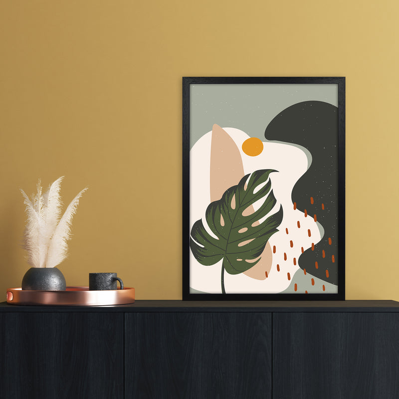 Botanical Abstract Art Print by Essentially Nomadic A2 White Frame