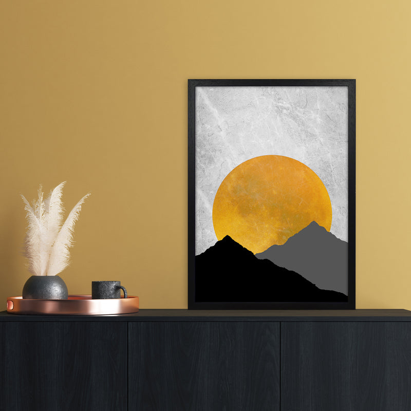 The Sunset Mountain Art Print by Essentially Nomadic A2 White Frame