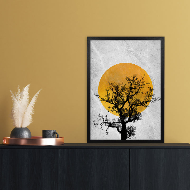 The Sunset Tree Art Print by Essentially Nomadic A2 White Frame