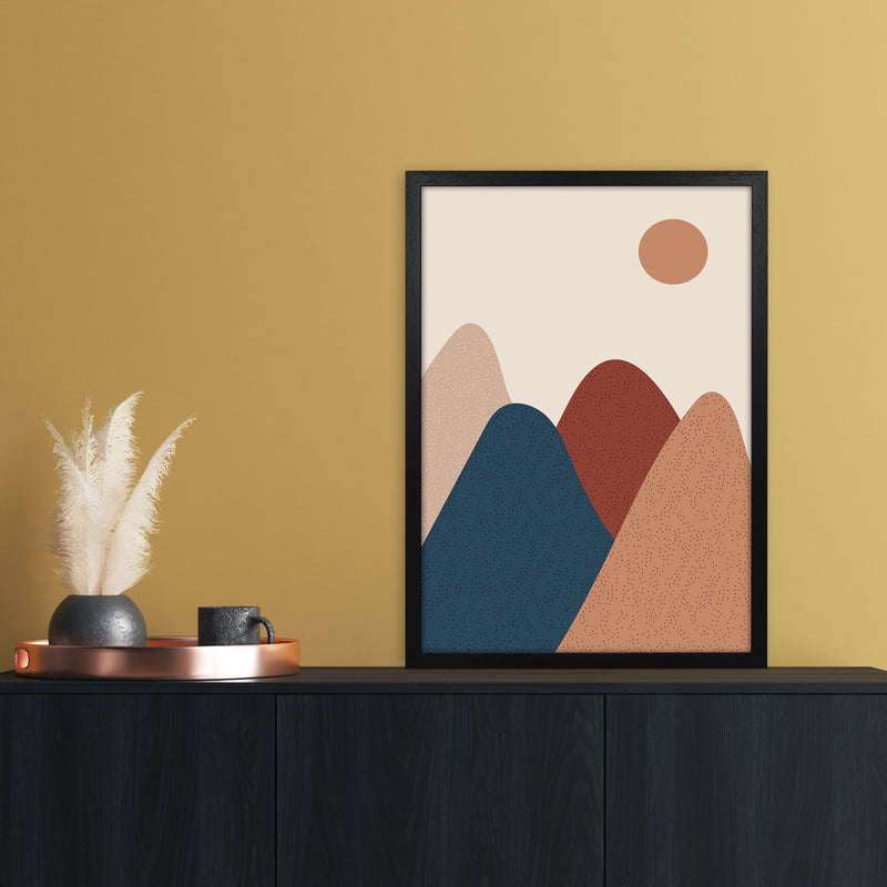 Mountain Sun Art Print by Essentially Nomadic A2 White Frame