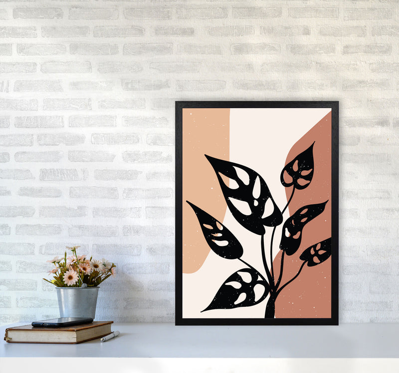 Abstract Botanical Art Print by Essentially Nomadic A2 White Frame