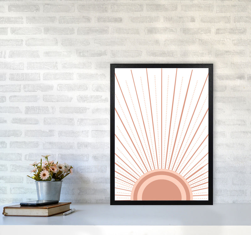 Boho Sunrise Art Print by Essentially Nomadic A2 White Frame