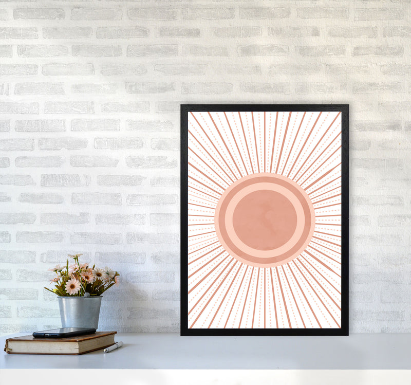 Boho Sun Art Print by Essentially Nomadic A2 White Frame
