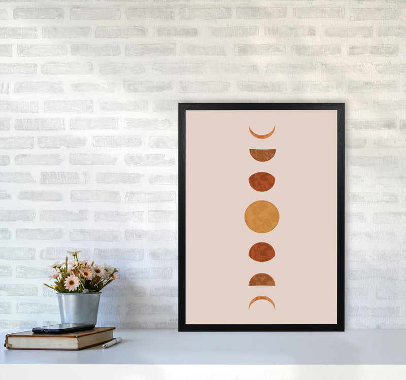 Moon  Phase Art Print by Essentially Nomadic A2 White Frame