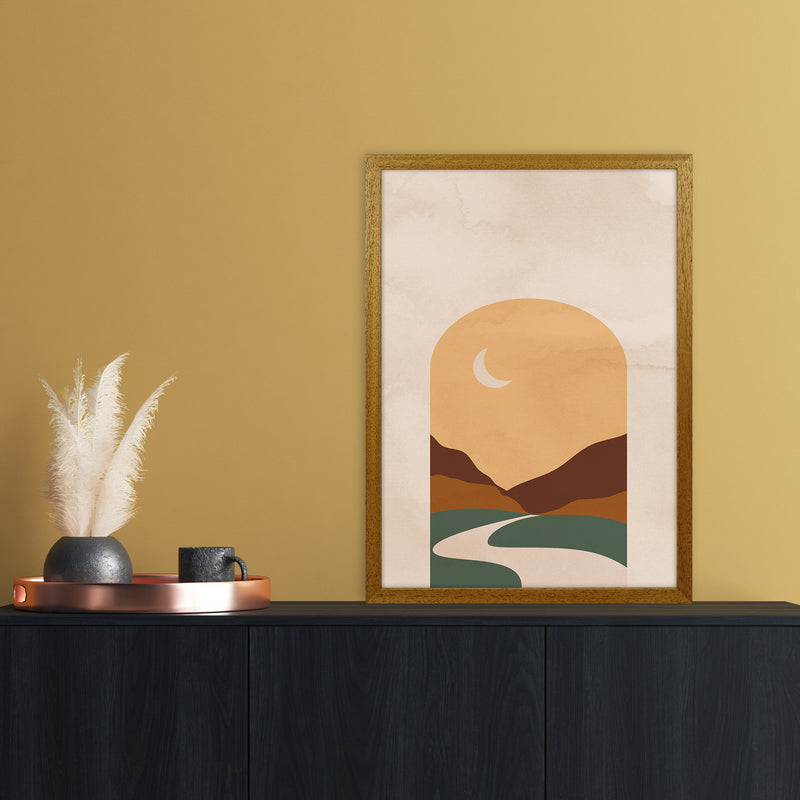 Road Moon Art Print by Essentially Nomadic A2 Print Only