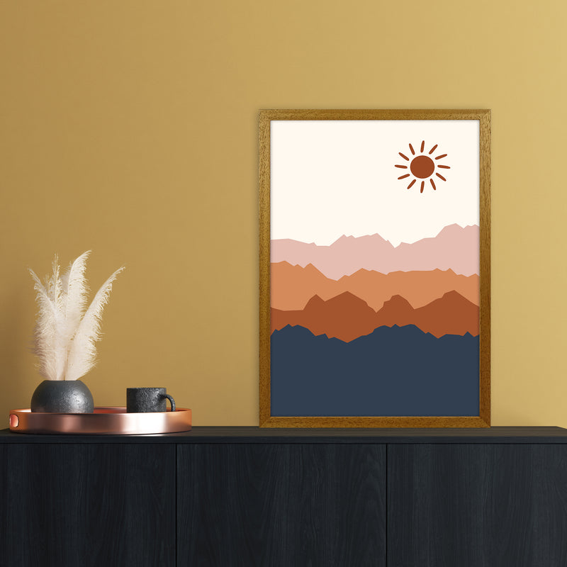 Sun Blue Mountain 02 Art Print by Essentially Nomadic A2 Print Only