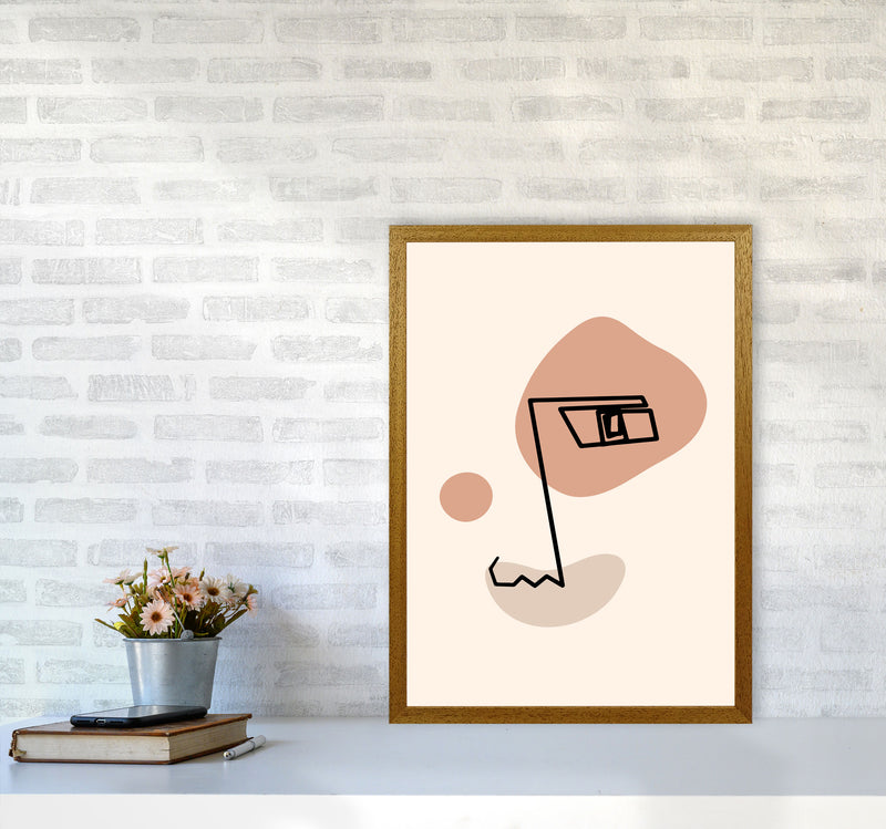 Absract 1 Face Line Art Art Print by Essentially Nomadic A2 Print Only
