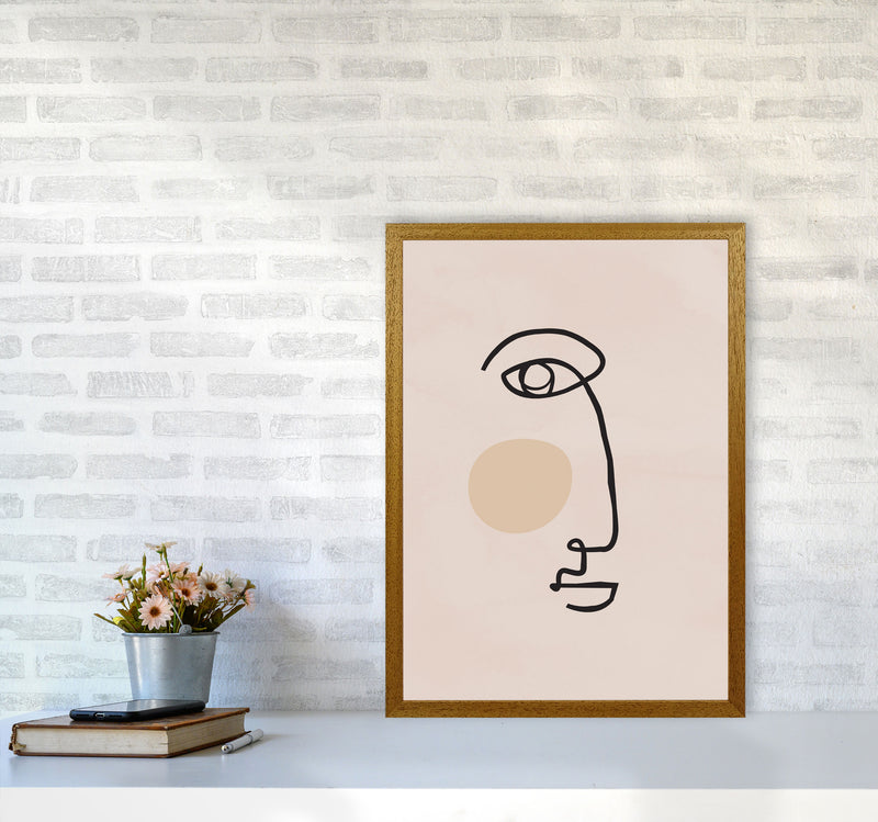 Absract 2 Face Line Art Art Print by Essentially Nomadic A2 Print Only