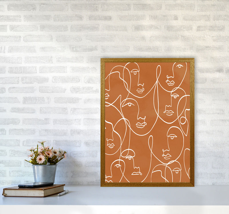 Face Line Art Art Print by Essentially Nomadic A2 Print Only