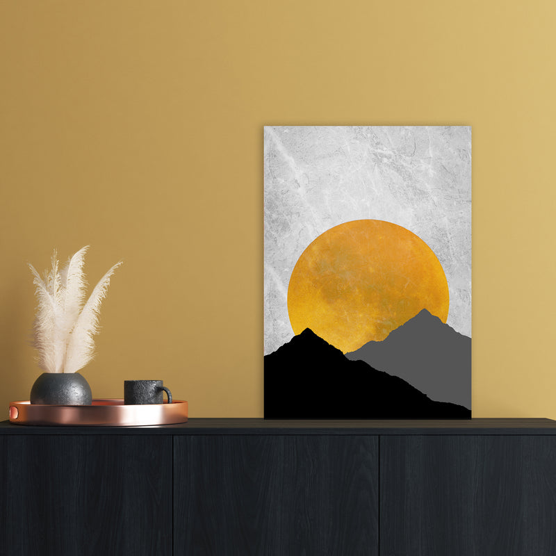 The Sunset Mountain Art Print by Essentially Nomadic A2 Black Frame