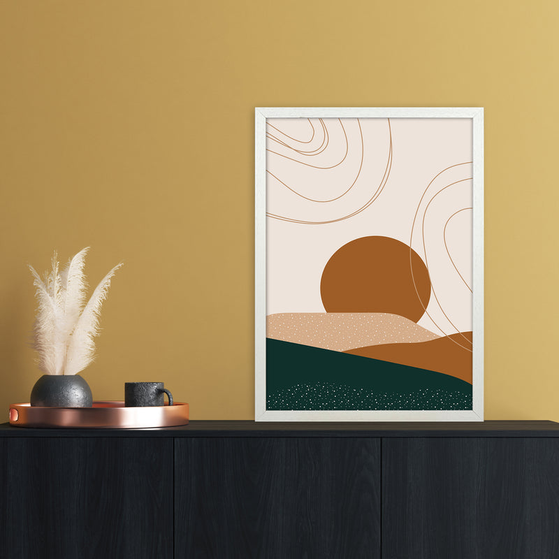 Abstract Landscape 2x3 Ratio Art Print by Essentially Nomadic A2 Oak Frame