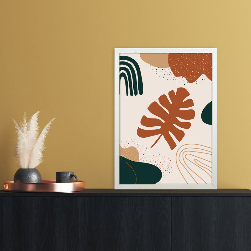 Autumn Abstract 01 Art Print by Essentially Nomadic A2 Oak Frame
