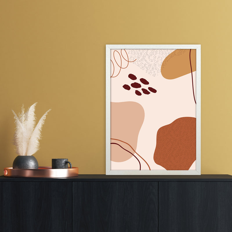 Abstract Shapes Art Print by Essentially Nomadic A2 Oak Frame