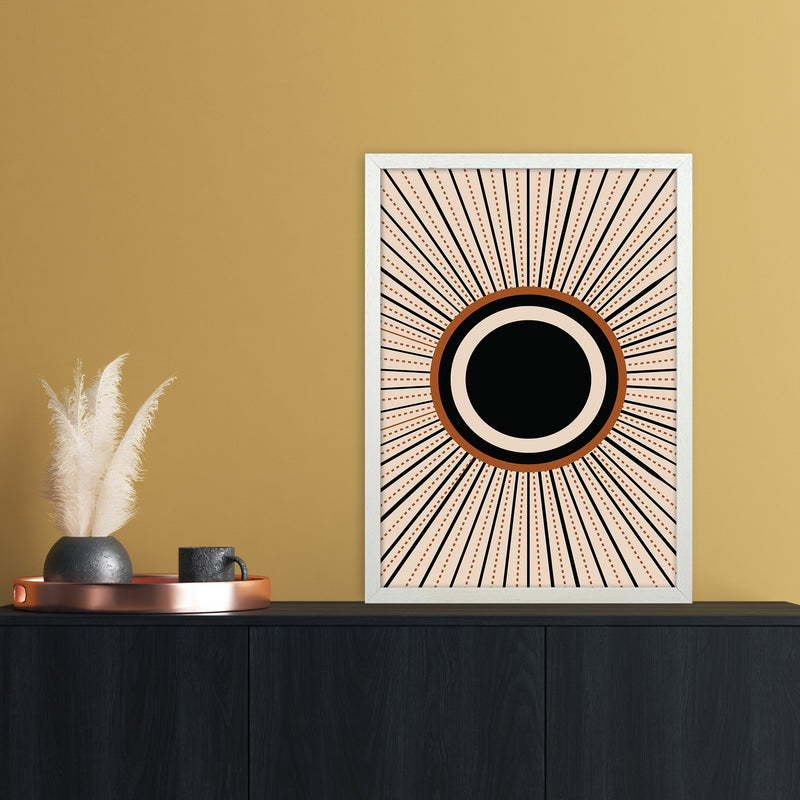 Boho Sun 1 Art Print by Essentially Nomadic A2 Oak Frame