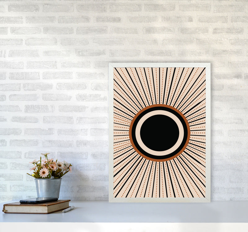 Boho Sun 1 Art Print by Essentially Nomadic A2 Oak Frame