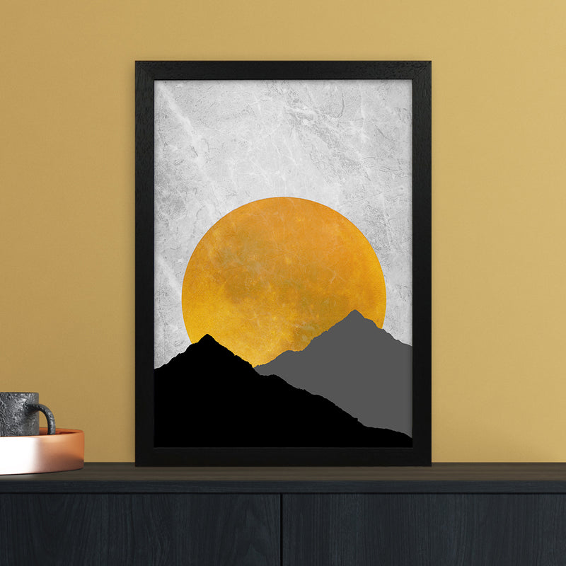 The Sunset Mountain Art Print by Essentially Nomadic A3 White Frame