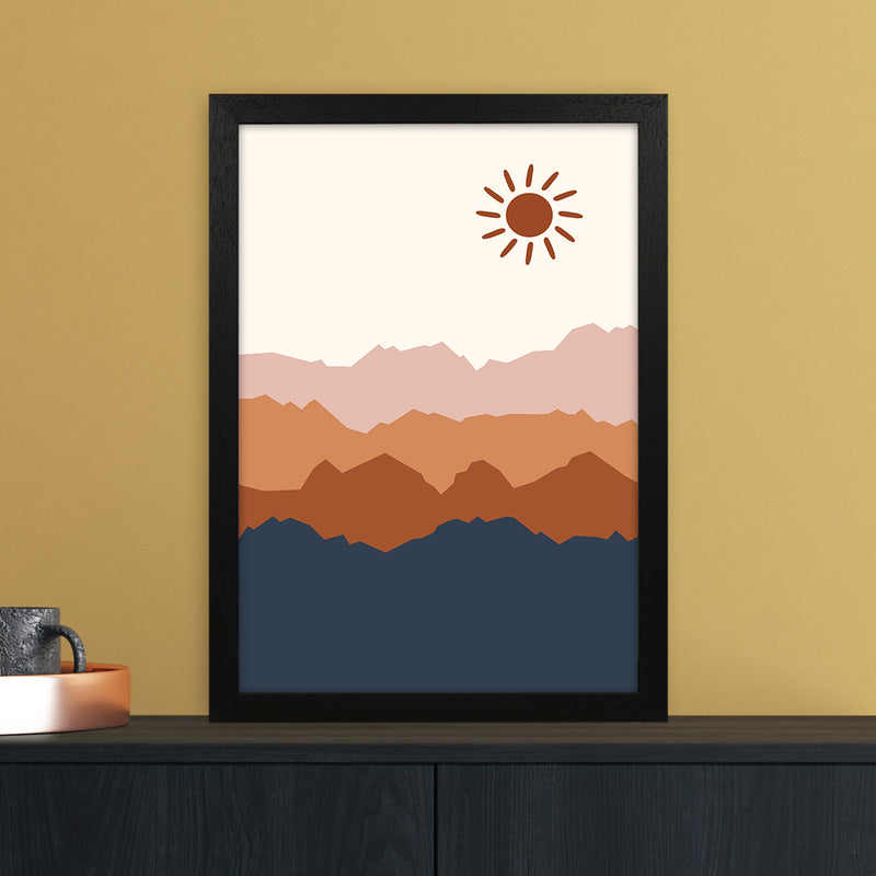 Sun Blue Mountain 02 Art Print by Essentially Nomadic A3 White Frame