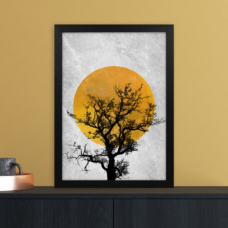 The Sunset Tree Art Print by Essentially Nomadic A3 White Frame