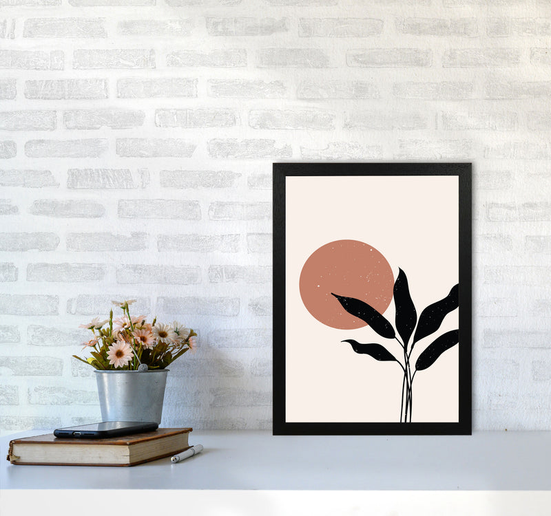 Abstract Leaf Sun Art Print by Essentially Nomadic A3 White Frame
