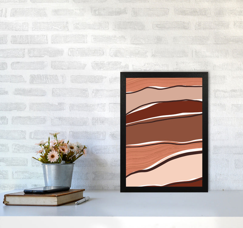 Abstract Stripes Art Print by Essentially Nomadic A3 White Frame