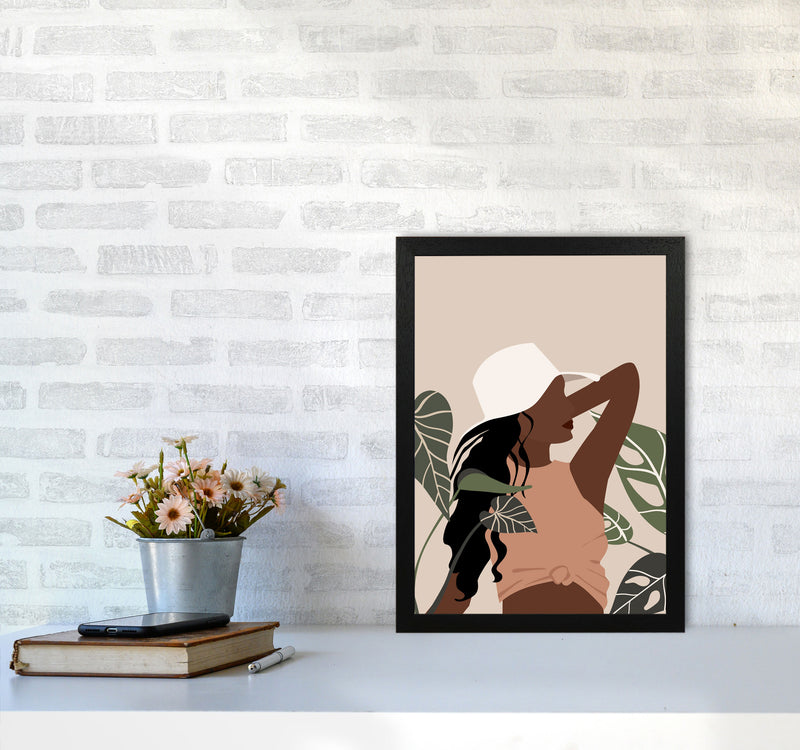 Girl Black Woman Art Print by Essentially Nomadic A3 White Frame