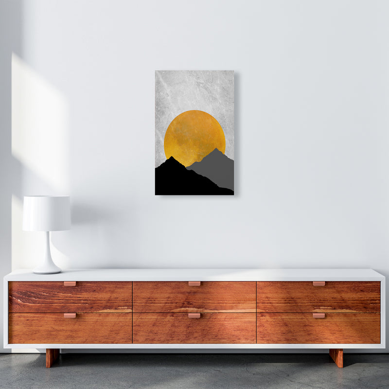 The Sunset Mountain Art Print by Essentially Nomadic A3 Canvas