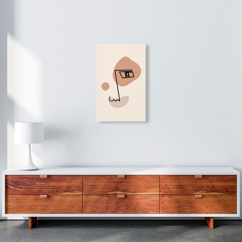 Absract 1 Face Line Art Art Print by Essentially Nomadic A3 Canvas