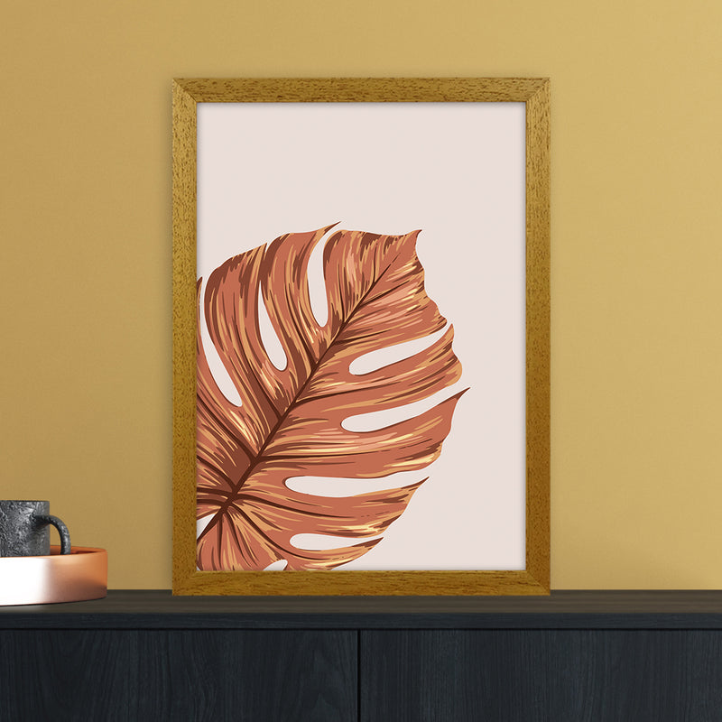 Monstera Leaf Teracotta Art Print by Essentially Nomadic A3 Print Only