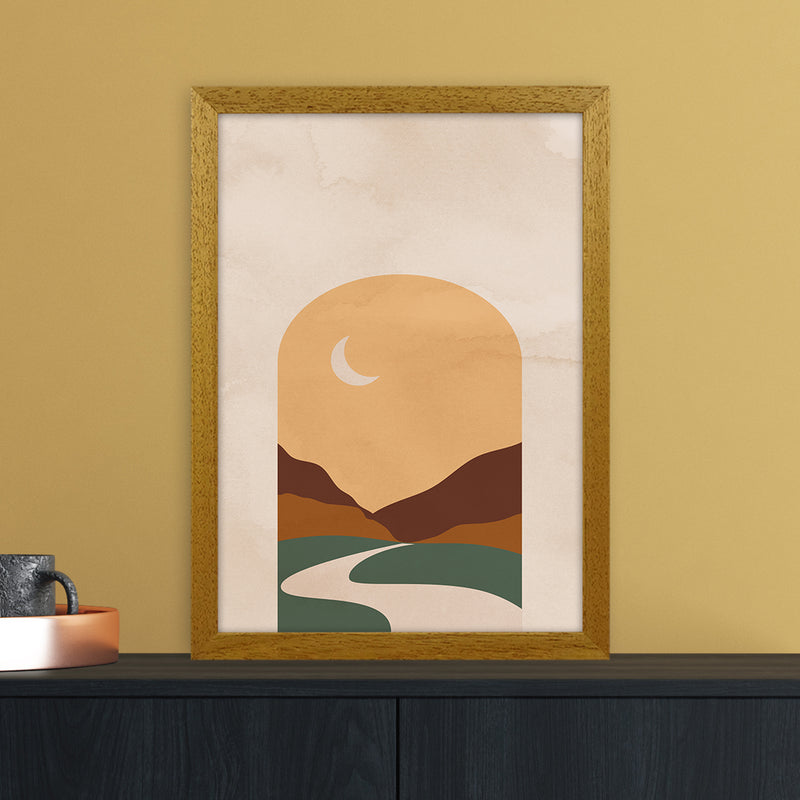 Road Moon Art Print by Essentially Nomadic A3 Print Only