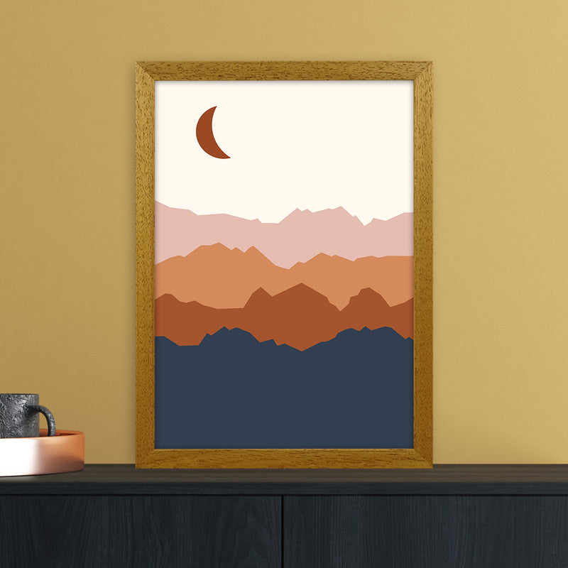 Moon Blue Mountain 01 Art Print by Essentially Nomadic A3 Print Only