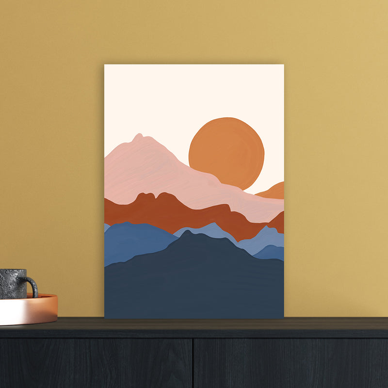 Astract Landscape Art Print by Essentially Nomadic A3 Black Frame