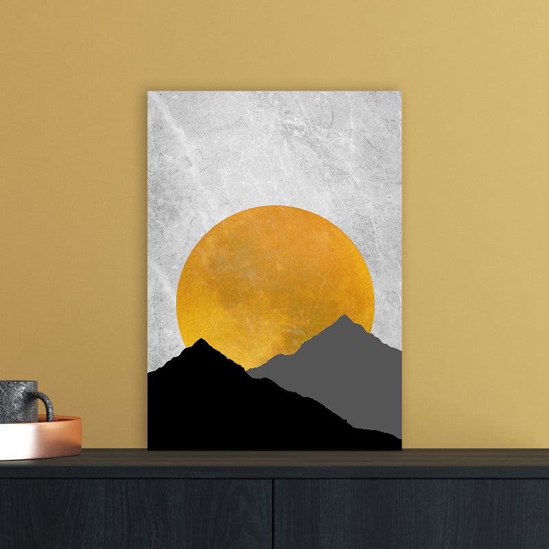 The Sunset Mountain Art Print by Essentially Nomadic A3 Black Frame