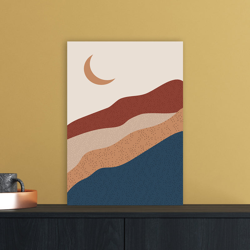 Moon Mountain Art Print by Essentially Nomadic A3 Black Frame